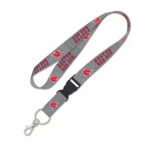 BOSTON RED SOX KEY CHAIN LANYARD WITH DETACH BUCKLE 1" WIDE 22" LONG MLB - Picture 1 of 1