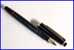 1990s rOtring Renaissance Kolben Füller in Schwarz & Gold mit OM Stahl Feder - Bild 1 von 6
