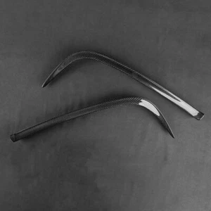 Real Carbon Fiber Rear Bumper Canards Lip Splitter Fins For Lexus RCF 2015-2018 - Picture 1 of 8