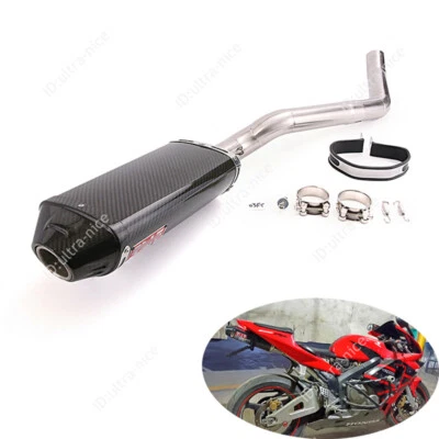 For Honda CBR600RR 2005-2025 F5 Exhaust Tips Real Carbon Fiber Muffler Tail Pipe - Image 1 of 4