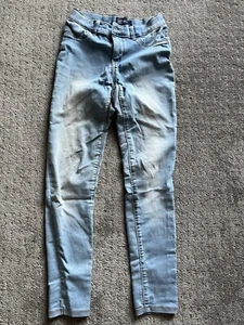 Gap Stretch High Rise Ankle Jegging Girls Size 12 Adjustable Waist Distressed - Picture 1 of 6