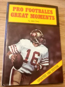 BOOK 'PRO FOOTBALL'S GREAT MOMENTS' - JACK CLARY - Bild 1 von 7