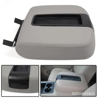 Center Console Armrest Lid Light Gray Fit For Cadillac Chevy GMC Truck 07-14 Foto 1 de 4