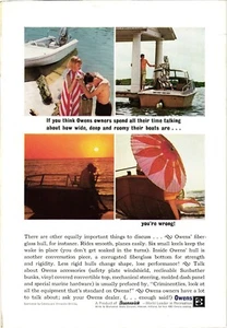 Print Ad Owens Fiberglass Hull Products & Accessories Brunswick Vintage c1963 - Picture 1 of 1