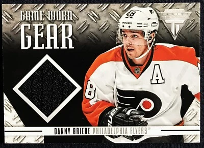 Danny Briere Panini Titanium Game-Worn Gear jersey card GG-DB, 2012 -13  NHL - Image 1 of 2