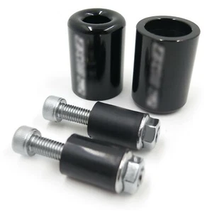 Kit deslizante de extremo de barra negra goma para Kawasaki 2006-07 Ninja ZX-10R ZX10R - Imagen 1 de 6