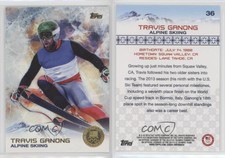 2014 Topps US Olympic & Paralympic Team and Hopefuls Gold Travis Ganong #36