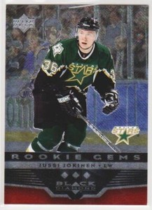 05-06 Jussi Jokinen UD Black Diamond Ruby SP Rookie /100