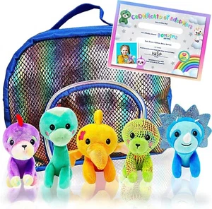 Dinosaur Stuffed Animals for Girls Boys Lunch Bag Plushies Top Toys POMKINZ - Picture 1 of 12
