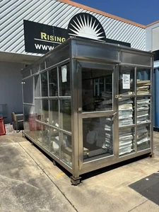 1 Room Large Cafe / Green House Pre Built Stainless Steel and Glass lockable - Picture 1 of 4