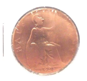 CIRCULATED 1922 HALF PENNY UK COIN (021516) - Picture 1 of 3