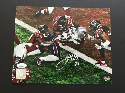 FOTO AUTOGRAFIADA 8 X 10 DE JAMES WHITE SUPER BOWL LI CON LICENCIA J.S.A.  AUTÉNTICO Foto 1 de 4