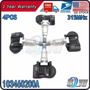 Set of 4 TIRE PRESSURE SENSOR TPMS NEW 103460200A FOR TESLA MODEL 3 S X 433MHZ - Picture 1 of 10