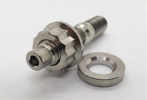 TITANIUM STUD 3/8 UNC/UNF AUTOMOTIVE, INTAKE, EXHAUST STUD NUT AND WASHER SET - Picture 1 of 3