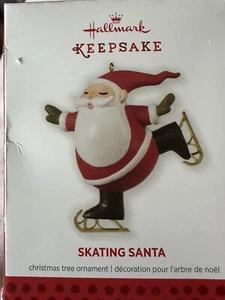 Hallmark Keepsake Limited Edition 2013 Christmas Ornament Skating Santa - Picture 1 of 3