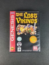 Lost Vikings (Sega Genesis, 1992) Authentic Complete CIB Game w/Manual TESTED