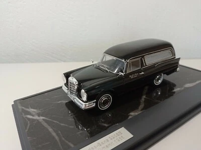 RARE 1:43 MATRIX MERCEDES-BENZ 220SE W111 POLLMANN 1966  BLACK  -  41302-091 - Image 1 of 4