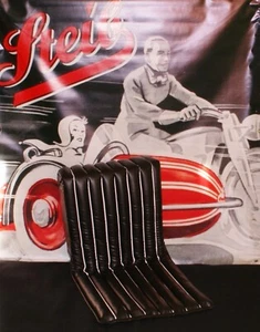 Steib Sitz, LS200, S350, S500, S501, mit Federkern, Schwarz und weißer Kedernaht - Picture 1 of 1