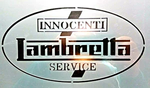 STENCIL LAMBRETTA REUSABLE A3 SIZE 190 MICRON MYLAR FILM USED - Picture 1 of 1