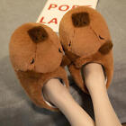 Cute Capybara Plush Slippers Soft Winter Fluffy Non-Slip Slides Warm Slippers