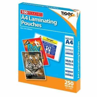 Tiger 301827 A4 Laminating Pouches - 100 Pack • 0.99£