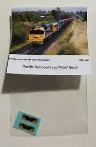 Pacific National 8239 “Moe” decals suits On Track Models, AUSCISION, SDS - Picture 1 of 2