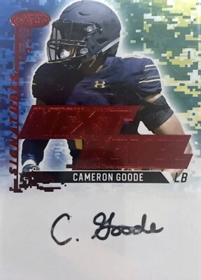 2022 Sage High Series Next Level Cameron Goode Autograph Rookie Card #NLS-CG - Image 1 of 2