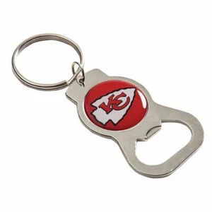 Team Sports America C307810 Kansas City Chiefs Bottle Opener, Silver - Picture 1 of 2