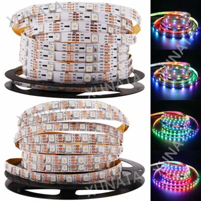 WS2812B RGB LED Streifen Strip 30/60/144LED/m Lichtleiste 5050 Adressierbar 5V - Bild 1 von 4