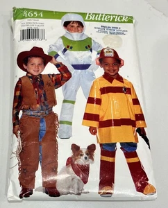 Butterick 4654 Buzz Lightyear Cowboy Fireman Costume Pattern Size XS-L - Picture 1 of 8