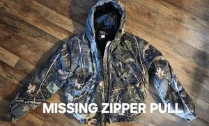 WFS Element Gear Camo Hunting Jacket/Coat Hooded Size Medium 90s leafy - Picture 1 of 3