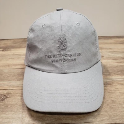 The Ritz-Carlton Grand Cayman Hat Cap Strap Back Gray Embroidered Resort Mens - Image 1 of 4