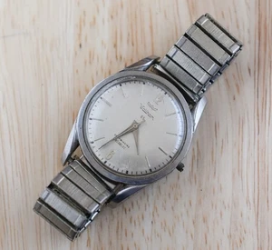 Vintage WALTHAM 65 Jewel Automatic Stainless Steel Watch Running Jumbo 35.5mm - Picture 1 of 4