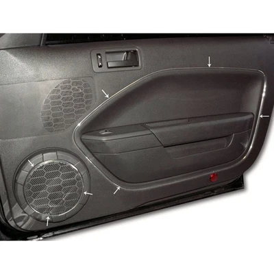 Kit de molduras de puerta 4p para Ford Mustang 2005-2009 [vinilo/cromo] Foto 1 de 4