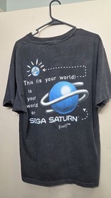Vintage Sega Saturn This Is Your World T-Shirt Extra Large Very Good 