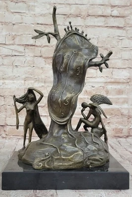SALVADOR DALI BRONZE SCULPTURE "PERSISTENCE OF MEMORY" SIGNED COLLECTORS SALE NR - Image 1 of 4
