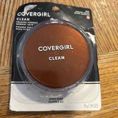 COVERGIRL Clean Pressed Powder 150 CREAMY BEIGE Original Talc - Image 1 of 2