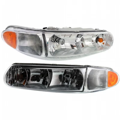 适用于别克富豪车头灯总成 1997 - 2004 年司机和乘客侧卤素灯 — 第 1/4 张图片