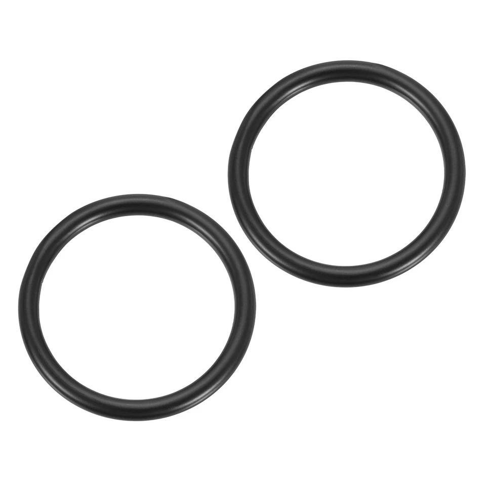 1.4" Metal O Ring, 2Pcs Seamless 304 Stainless Steel Rings Black 4mm x 35mm Foto 1 de 4