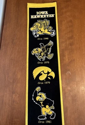 ¡¡Banner de herencia bordado raya ganadora de Iowa Hawkeyes NCAA!!! Foto 1 de 4