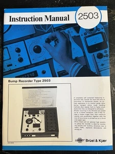 Bruel & Kjaer INSTRUCTION MANUAL 2503 English ORIGINAL - Imagen 1 de 1
