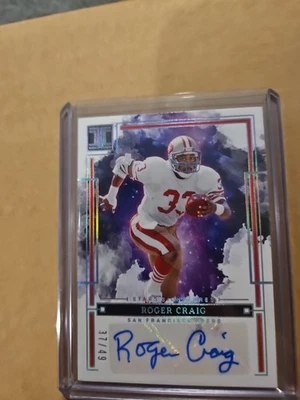 2025 Panini Impeccable Star Signatures /49 Roger Craig San Francisco - Image 1 of 3