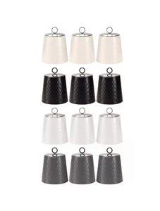 EHC Tea Sugar Coffee Canisters Set Kitchen Storage Jars with Lids Airtight - Picture 1 of 6