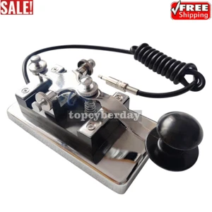 K4 Ręczny klucz telegraficzny Morse Key CW Key Fit Radio krótkofalowe Morse Code Practice - Zdjęcie 1 z 8