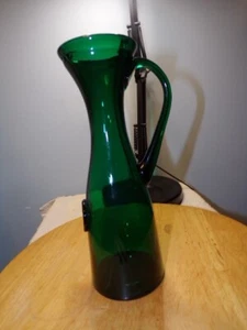 Caraffa vino Misura Roma verde scuro con manico alta 1/2 litro 9 1/2" - Foto 1 di 5