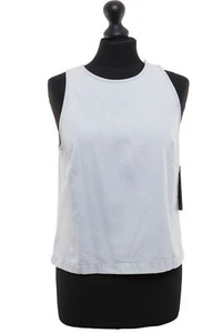 Drykorn Sleeveless Tank Top Shirt Nissie 2 XS (1) Blue Light Crew Neck Denim New - Picture 1 of 6