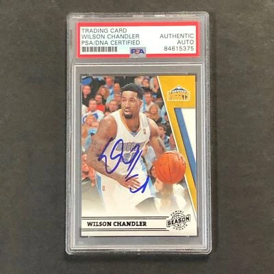 Actualización de la temporada 2010-11 Panini #132 Wilson Chandler firmado AUTO PSA pepita losa Foto 1 de 2
