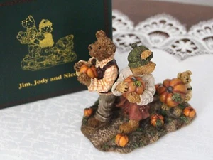 Boyds Bears Bearstone Figurine, Jim Jody and Nicole, Biggest Ambitions #228438 - Picture 1 of 10