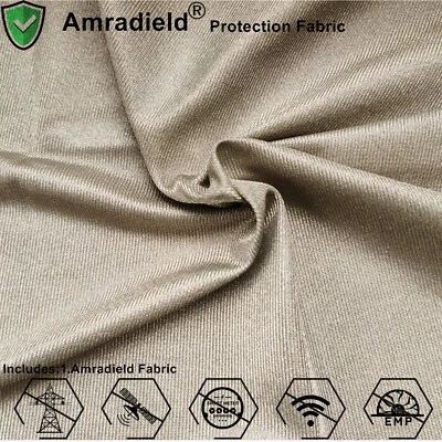 Earthing Silver Fiber Stretch Fabric Reducing EMF/RF/EMI for Shielding Clothes  - Image 1 of 4