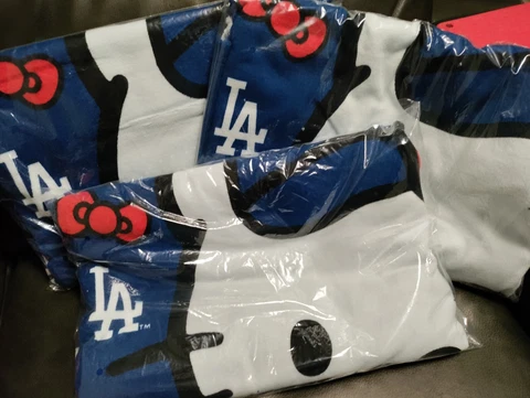 Brand new in bag Hello Kitty Towel Hello Kitty Night Los Angeles Dodgers Cover